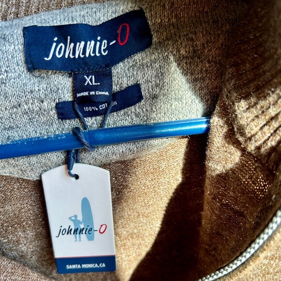NWT Johnnie-O Mott 100% Cotton Quarter-Zip Sweater XL - Picture 3 of 5